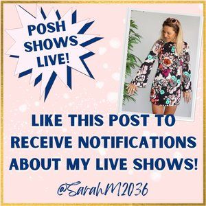 *Like this post* Sarah’s Sunday Night Live Show notifications! (do not purchase)